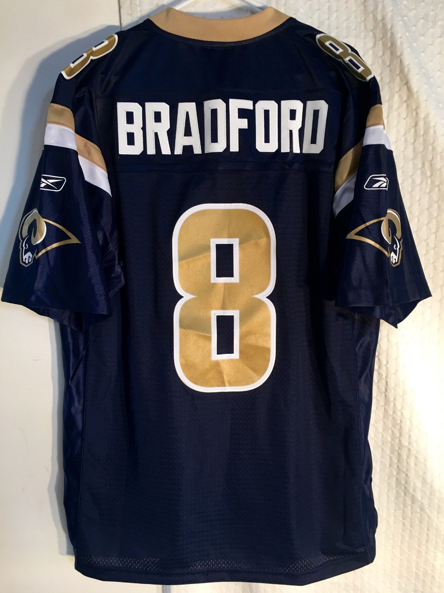 Reebok Premier NFL Jersey St. Louis Rams Sam Bradford Navy