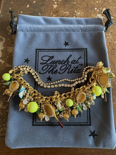 Lunch At The Ritz TENNIS ANYONE BRUNCH BRACELET; RARE & FABULOUS!!