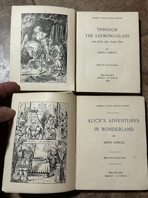 Antique 1895 & 1897 Henry Altemus Alice's Adventures In Wonderland