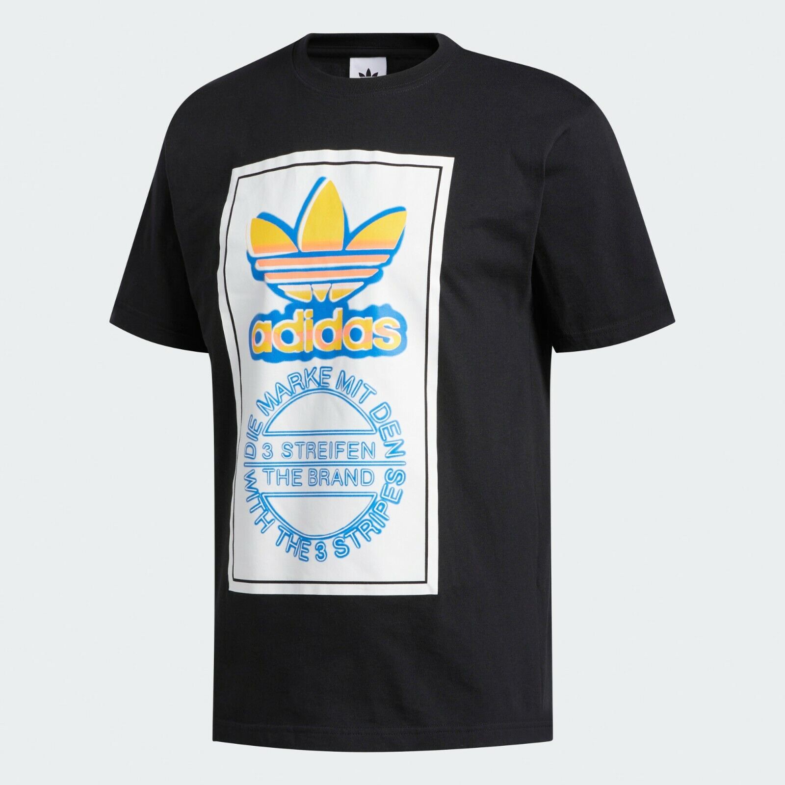 testimonio Conejo En expansión Adidas Originals Airbrush Trefoil Logo T-Shirt Black Men&#039;s Small  Medium BNWT | eBay