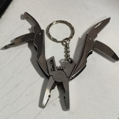 Pinza Multiuso Pieghevole In Acciaio Inox Con Blocco Di Sicurezza - Portatile Per Campeggio E Sopravvivenza
