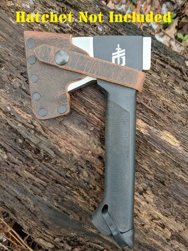 Gerber Gator Combo Axe Hatchet Buffalo Leather Sheath Mask (Axe NOT Included)