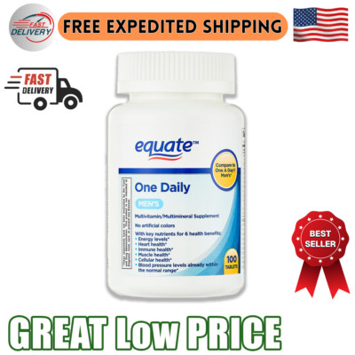 Equate One Daily Men'S Multivitamin/Multimineral Supplement Tablets, 100 Count