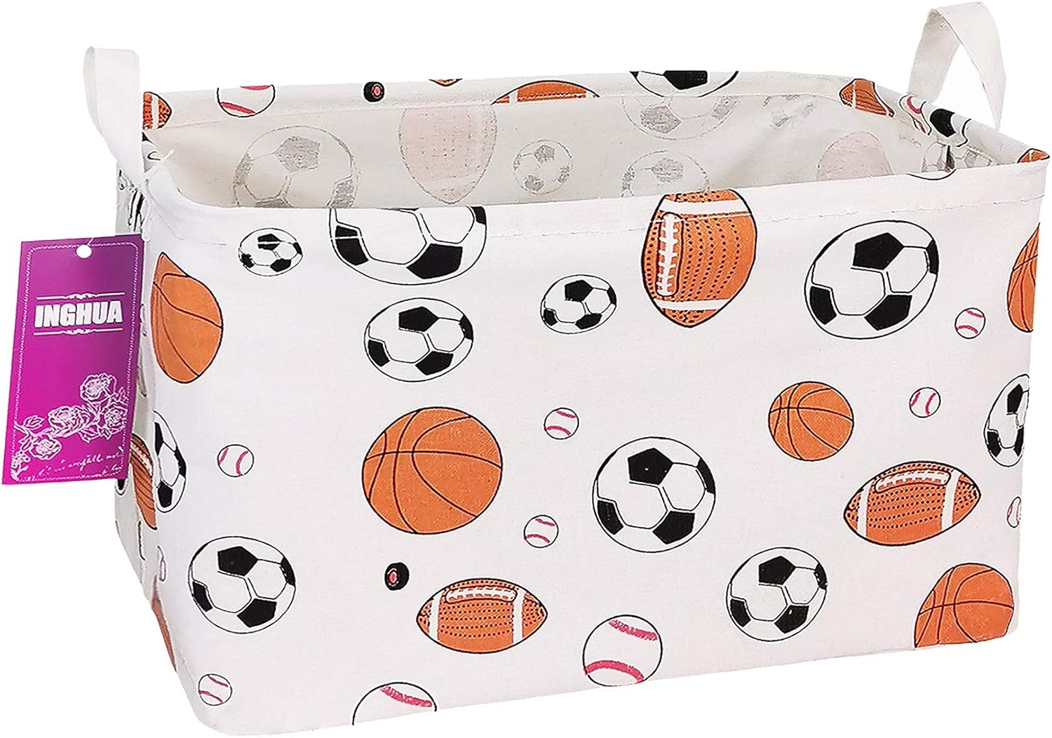 Rectangular Storage Basket Fabric Organizer Bin for Toys,Books,Clothes,Gifts,Pet