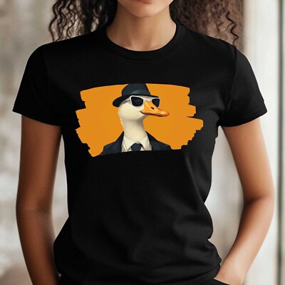 Frauen T-Shirt Gangster Gans Motiv Baumwolle Größe S bis 3XL