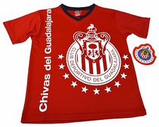 Chivas Rayadas jersey Youth Boy Soccer Jersey Guadalajara Mexico Red FMF