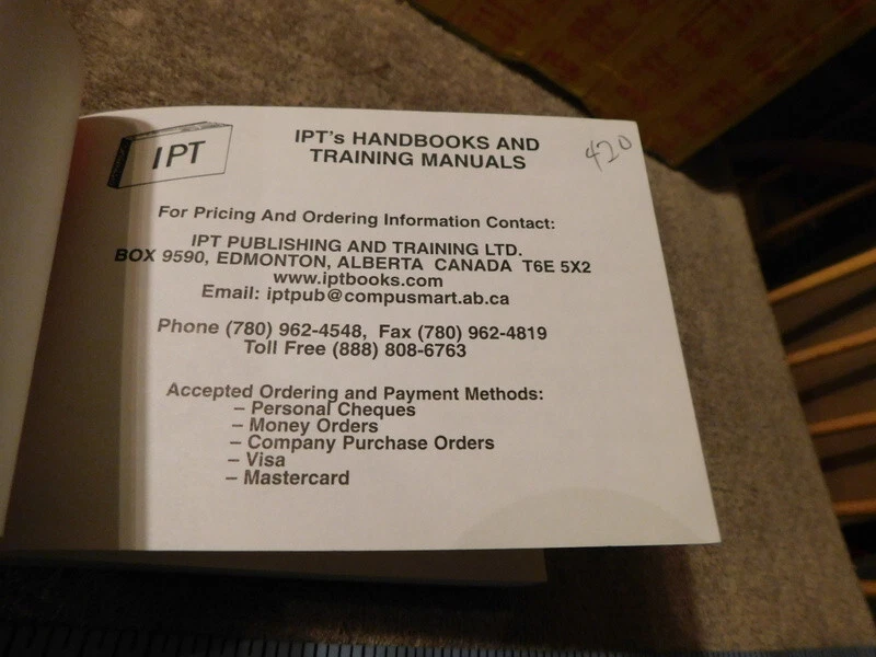 IPTs CRANE AND RIGGING HANDBOOK By Ronald G. Garby 1991 6th Printing 1999 - Image 3 of 4