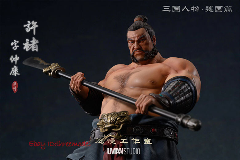 UMAN Studio 1/6 Three kingdoms XU ZHU Painted Statue In Stock