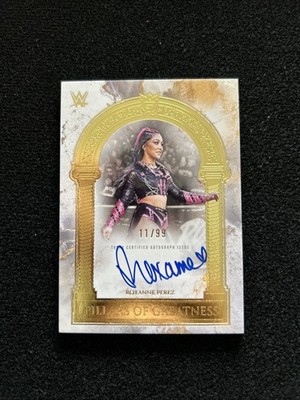 Topps Royalty WWE Pillars of Greatness Roxanne Perez Auto 11/99 #PGS-RPE