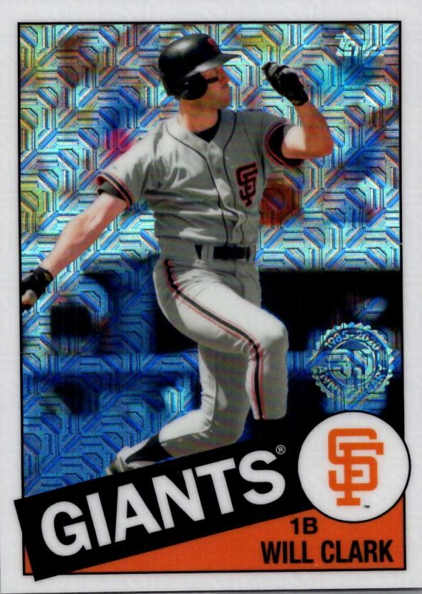 2020 Topps #85C-35 Will Clark 1985 Topps Chrome Silver Pack Promotion (Series 1)