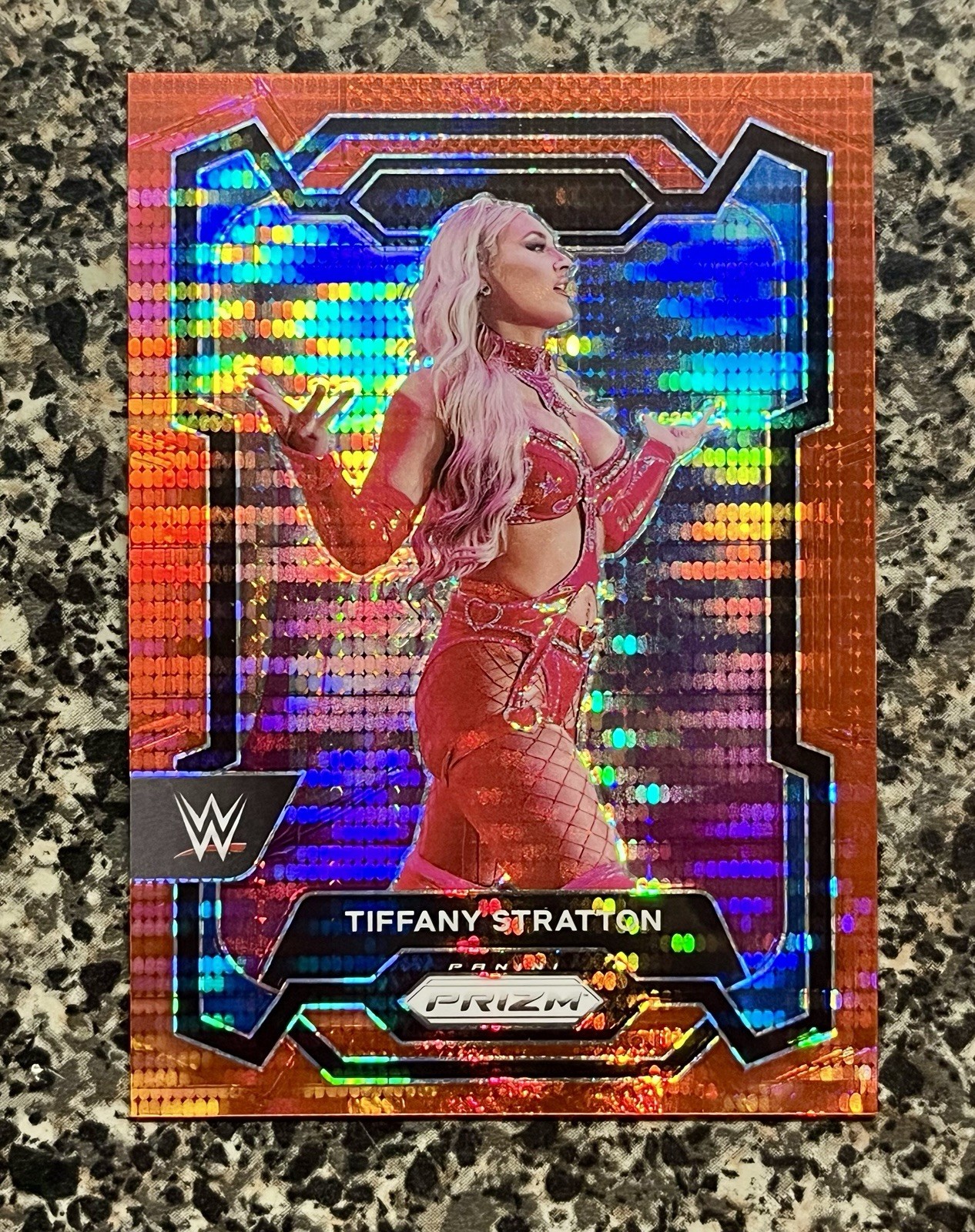 Tiffany Stratton - 2024 Paninj Prizm WWE #115 - Red Pulsar Prizm #312/399
