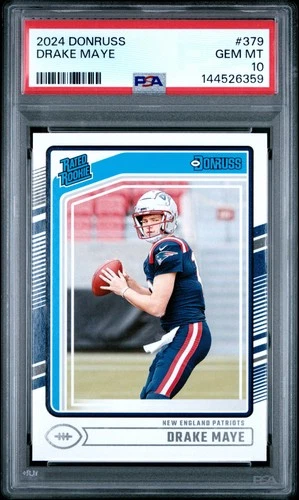 2024 PANINI DONRUSS #379 DRAKE MAYE ROOKIE RC PSA 10