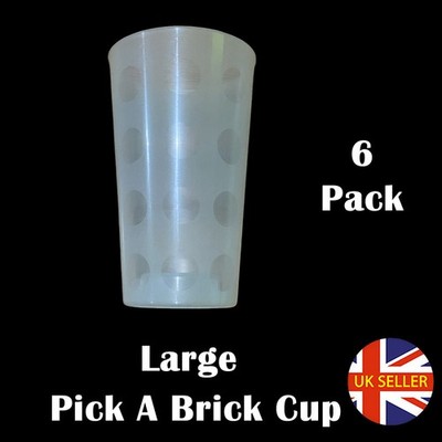 6 x Lego Store Pick A Brick Tassen OHNE Deckel (10 groß) Steine Aufbewahrung offiziell
