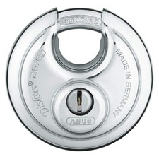 ABUS 26/80 KD Keyed Padlock, 63/64 in,Round,Silver 3TMP6