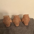  Owl Figurines Set of 3 Decorative Collectible Sculptures 3 1/2” high — photo 3