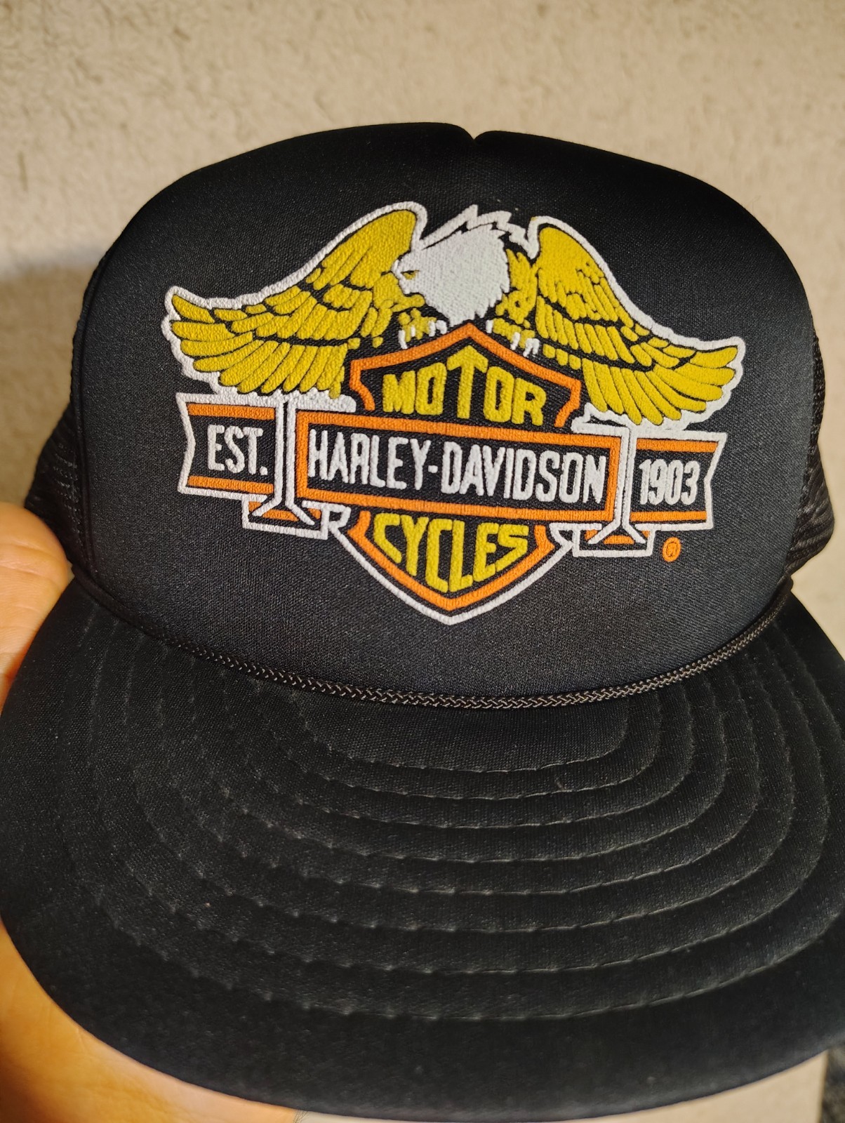 Harley Davidson Screaming Eagle Vintage 70/80s  Trucker Snapback Hat - Rare NWOT