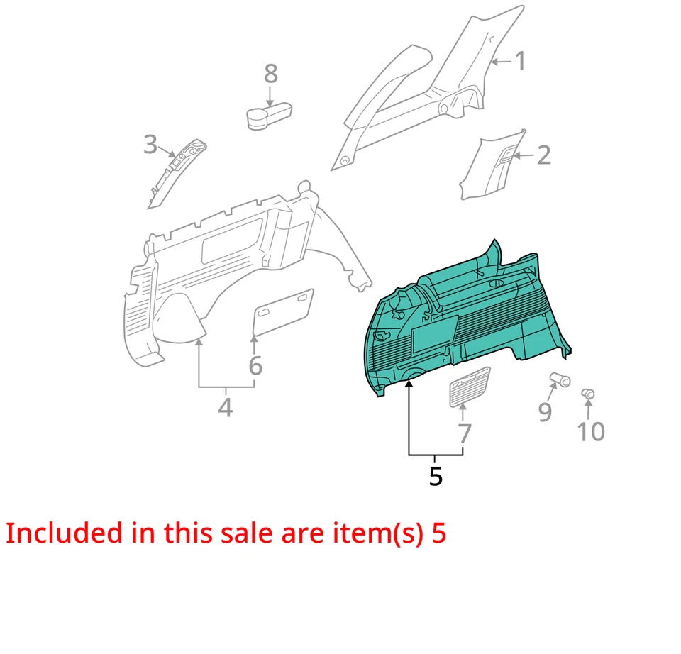 FITS 2002-2003 CHEVROLET GMC TRAILBLAZER EXT ENVOY XL PANEL 15204500 -  NEW OEM - Image 2 of 3