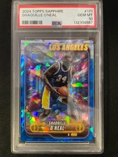 Shaquille O'Neal 2024-25 Topps Chrome Sapphire NBA PSA 10 LA Lakers