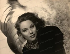 8x10 Print of Tilly Losch: A Stunning Fashion Portrait Autographed from 1938