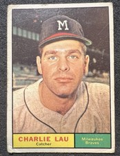 1961 TOPPS CHARLIE LAU (MILWAUKEE BRAVES) #261 VG