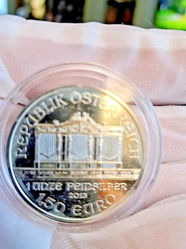 2013 Austria Philharmonic 1 Troy oz .999 Silver 1.50 Euro Coin