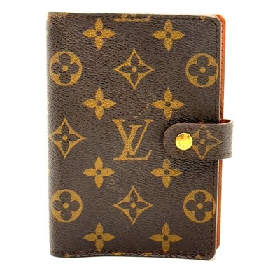 LOUIS VUITTON Monogram Agenda PM Tagesplaner Cover R20005 LV Auth 925
