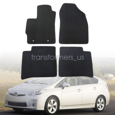 Fits 2010-2011 Toyota Prius Hatchback 2 Rows Velour Floor Mats Carpet Waterproof