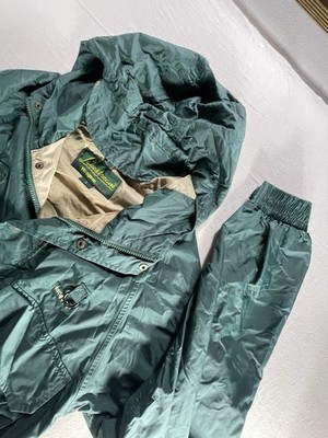 Hodgman Lakestream Wading Jacket Green Nylon Shell Hoodie Zip Multi Pockets Sz S