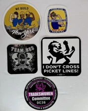 IUPAT Painters Union Stickers Lot of 5