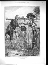 Old 1893 Romance Man Lady Partridge Taine Minto Edward Heneage Madame 19th