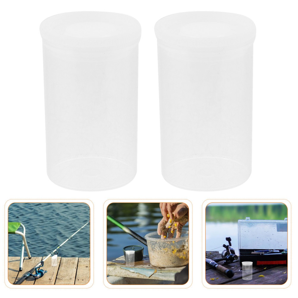 50Pcs Transparent Reel Container Fishing Gear Organizer Bait Case Film