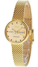 Mido Commander 1959 Automatic 23.5mm Gold SS Women's Watch M7169.3.72.13