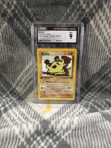 Mankey (1st Edition) graded CGC 9 for sale on eBay