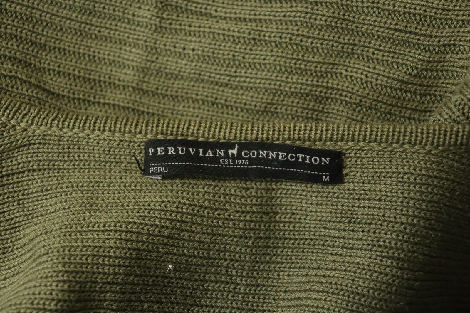 PERUVIAN CONNECTION Green 100% Pima Cotton Open F… - image 12