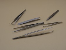 LOT OF 6 Tweezer Tip Hand tool Piler