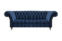 Wohnzimmer Chesterfield Sofas Blaue Textilcouch Designer Polstersofas