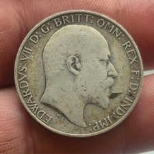 1909 Florin - Edward VII British Silver Coin