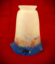 Degue’ Art Glass Tulip Lamp  chandelier Shade