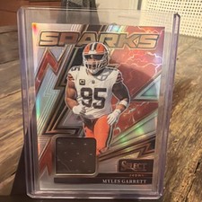 2025 Panini Select Sparks Myles Garret Patch Cleveland Browns Prizm /149 