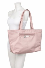 Bella Russo Large Nylon Tote Bag Pink Shoulde...