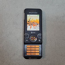 Sony Ericsson W580i Black/Orange AT&T Walkman Phone – Powers On Collectible Y2K