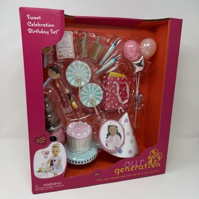 Our Generation Sweet Celebration Birthday Set Accessory for 18'' Dolls