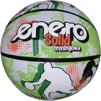 PiŁKa DO KoszykÓWki Enero Solid R.7 ZIELONO-BIAŁA - N/A Enero