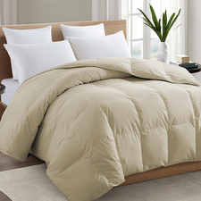 King Comforter, All Season down Alternative Beige Duvet Insert  Premium 2100 Se