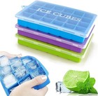 <!--F#f_0-->Ice Cube Tray 3 Pack, Reusable Food Silicone Ice Tray with Spill-Resistant<!--F/-->