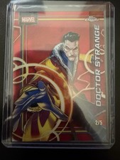 DOCTOR STRANGE 2026 TOPPS CHROME MARVEL RED REFRACTOR /5 #111 Q6608