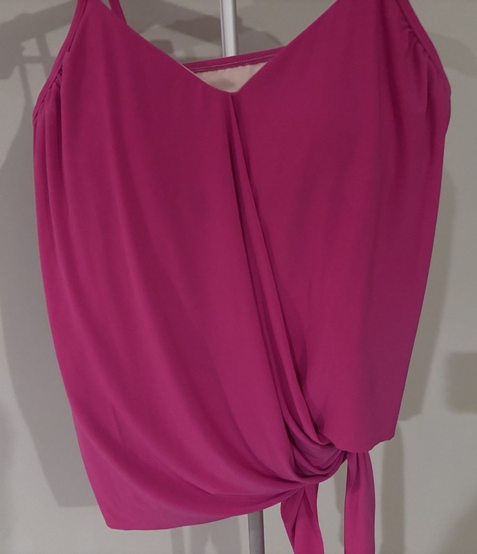 Ladies Pink Miraclesuit  Tankini With Side Tie XL