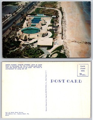 Marine Studios Daytona Beach FL Aerial View Postcard