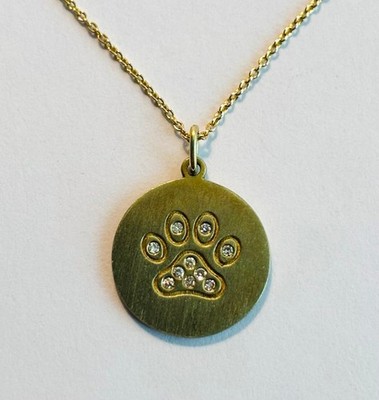 Roberto Coin Dog Paw Necklace Roberto Coin 18K Diamond Paw