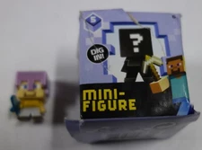 Minecart Mini-Figure Steve with Mismatched Armor Ice Series 5 Open Blind Box